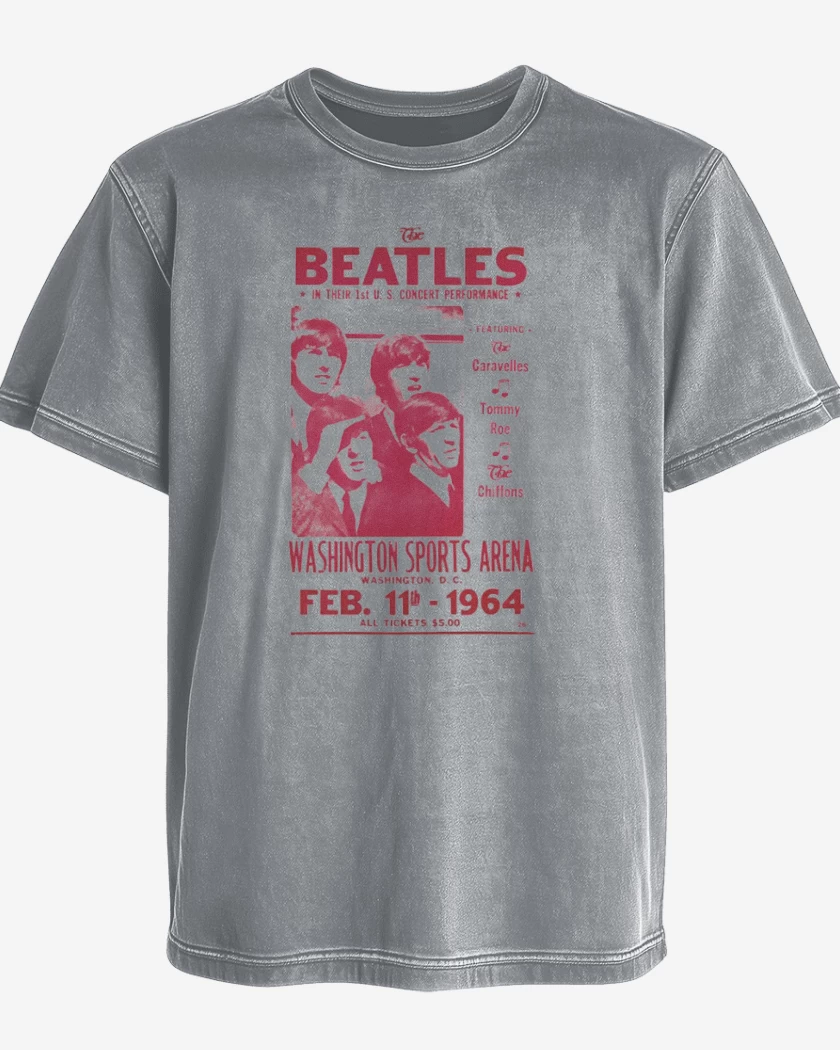 Polera desgastada Afiche The Beatles 