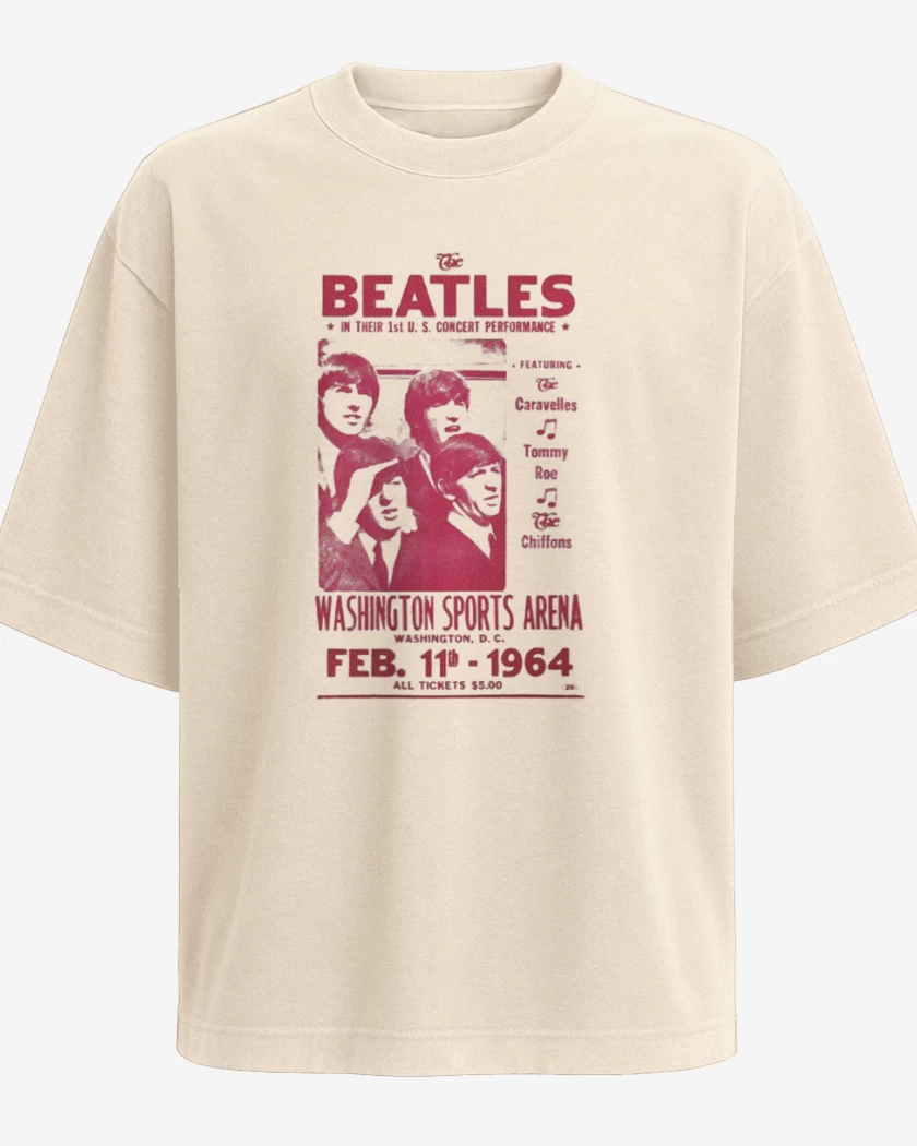 Polera Oversize Afiche The Beatles 