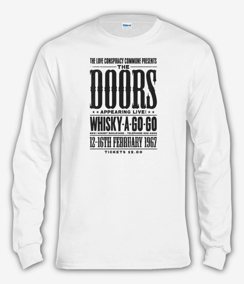 Polera manga larga Blanco de AFICHE THE DOORS