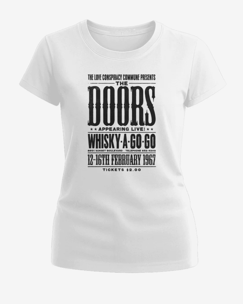 Polera de Mujer Blanco de AFICHE THE DOORS