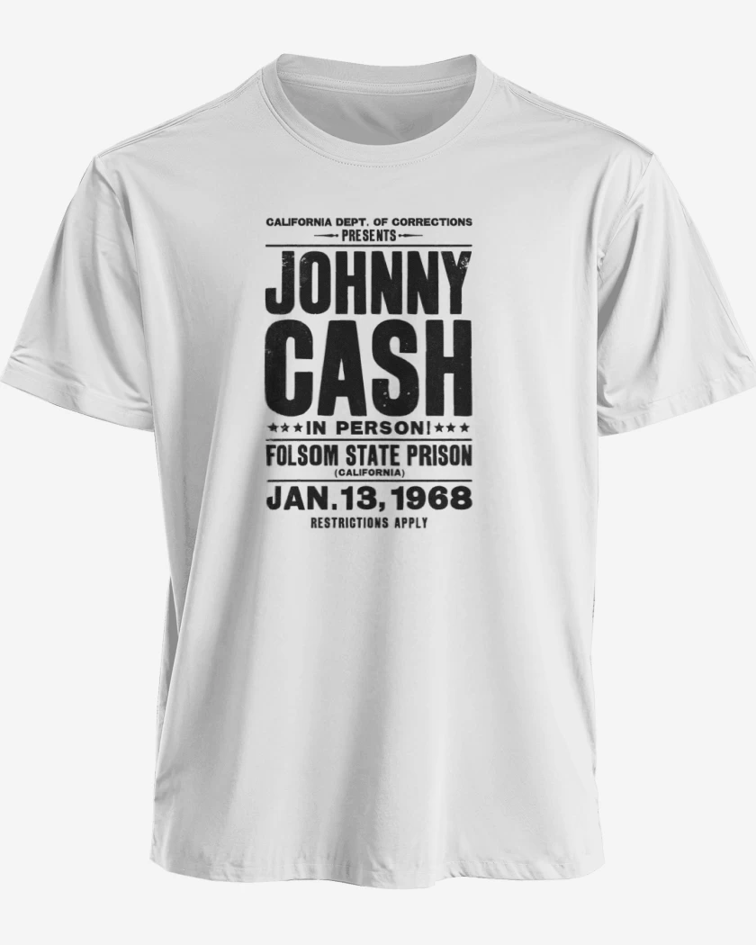 Polera Johnny Cash afiche 