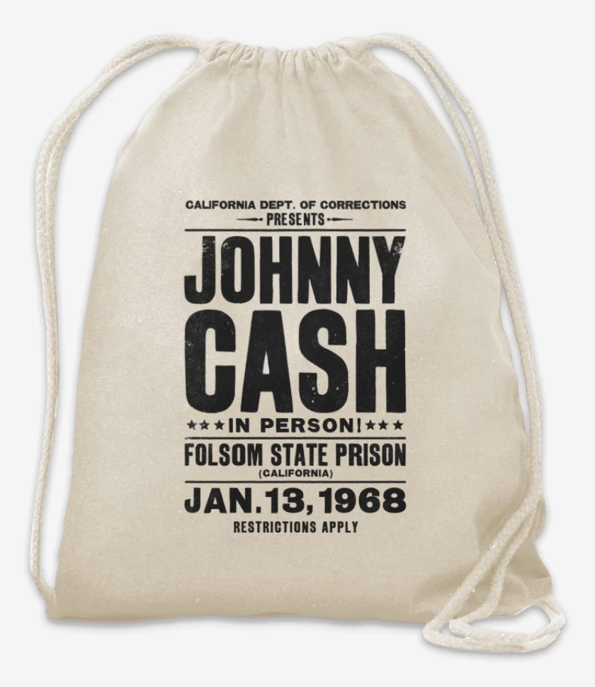 Mochila Johnny Cash afiche 