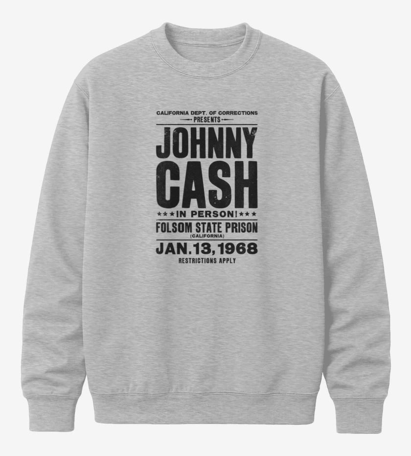 Poleron polo Johnny Cash afiche 