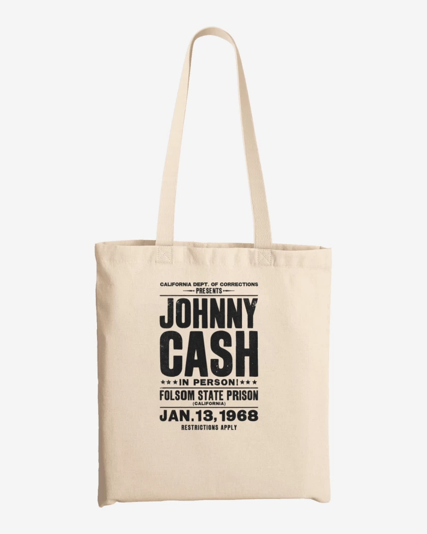 Totebag Johnny Cash afiche 