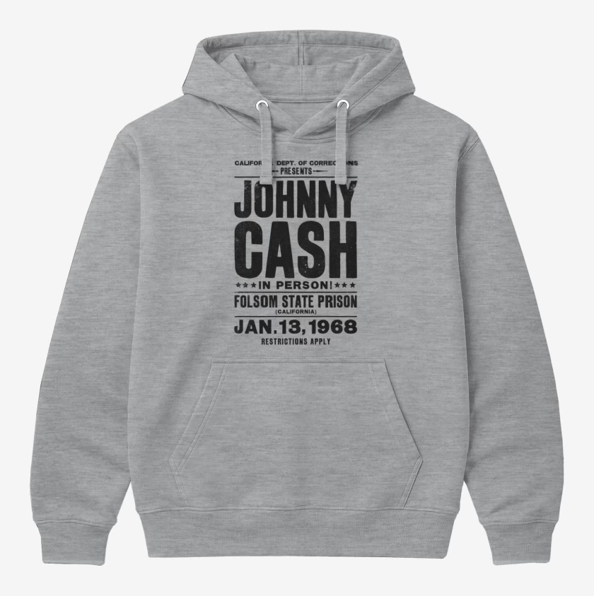 Polerón Canguro Johnny Cash afiche 
