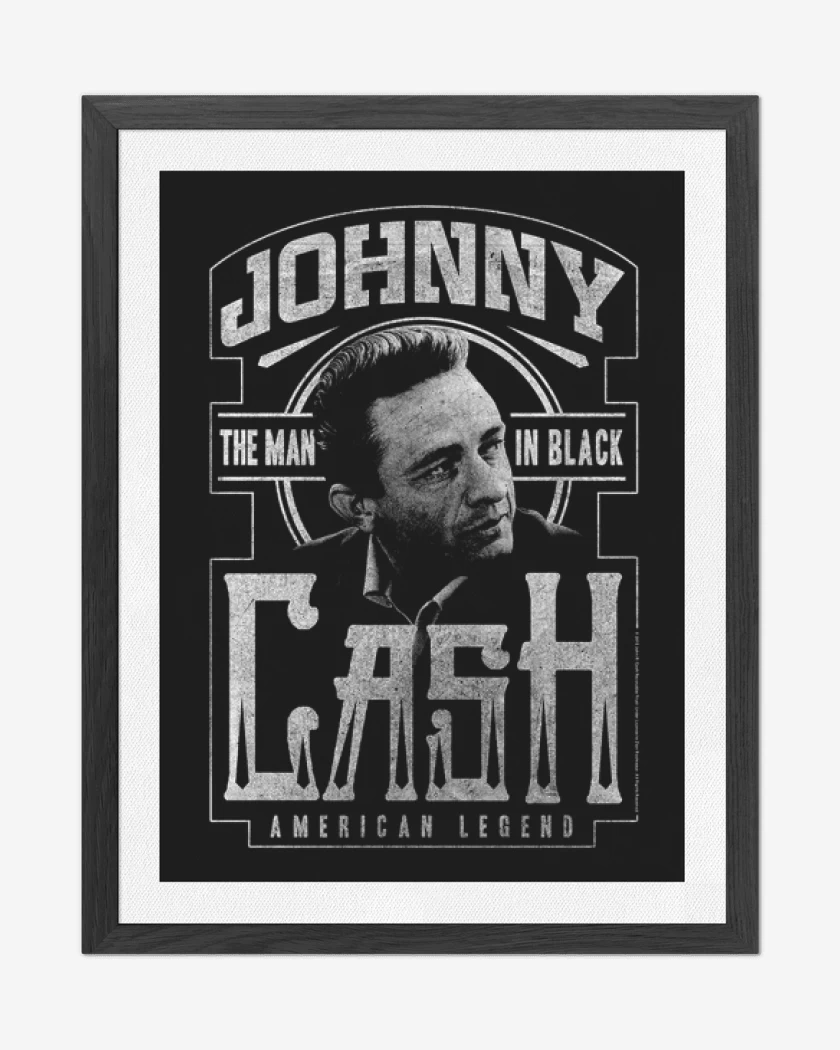 Cuadro decorativo Negro de Jhonny Cash 3