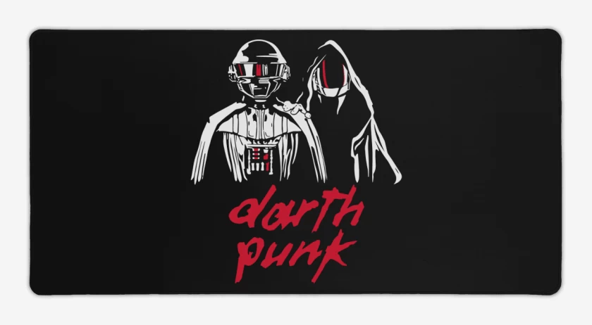 Mouse pad Gamer Negro de Darth Punk