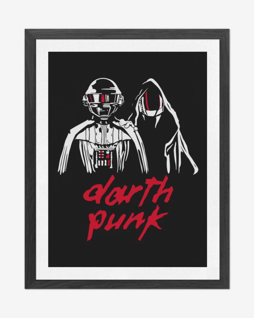 Cuadro decorativo Negro de Darth Punk