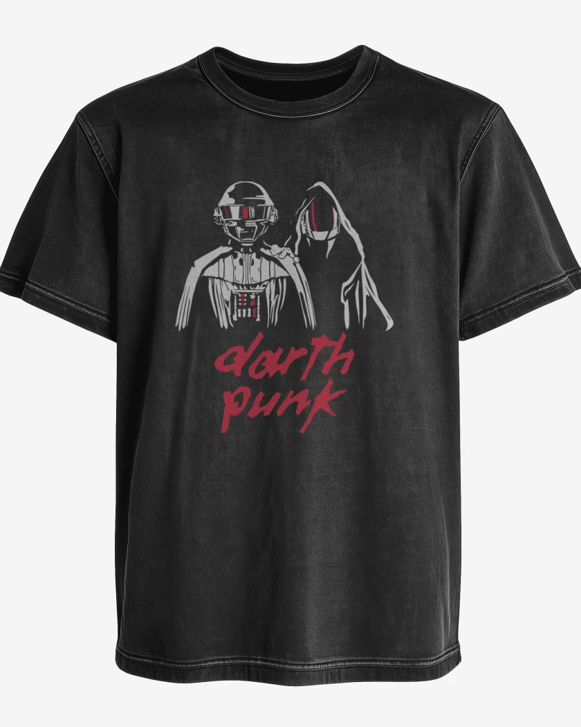 Polera desgastada Darth Punk