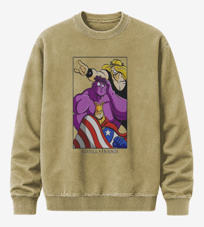 Poleron Polo Acid Wash Beige de Amigos de la justicia