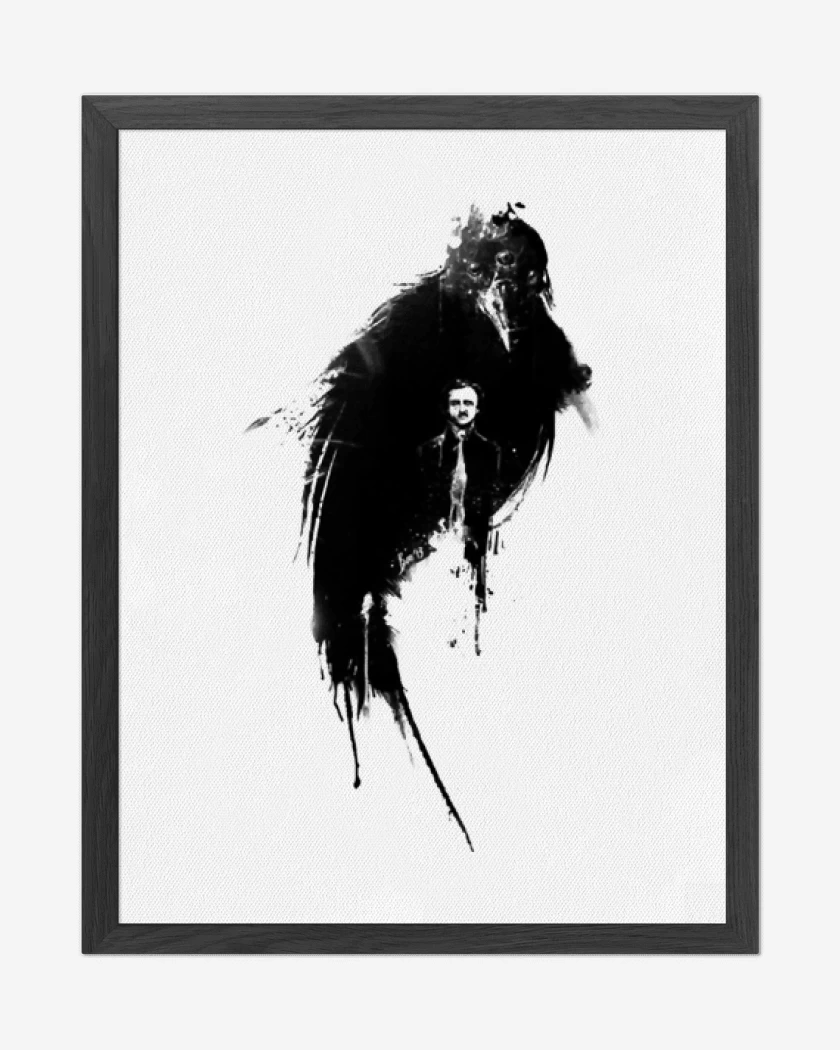 Cuadro decorativo Blanco de El Cuervo Edgar Allan Poe