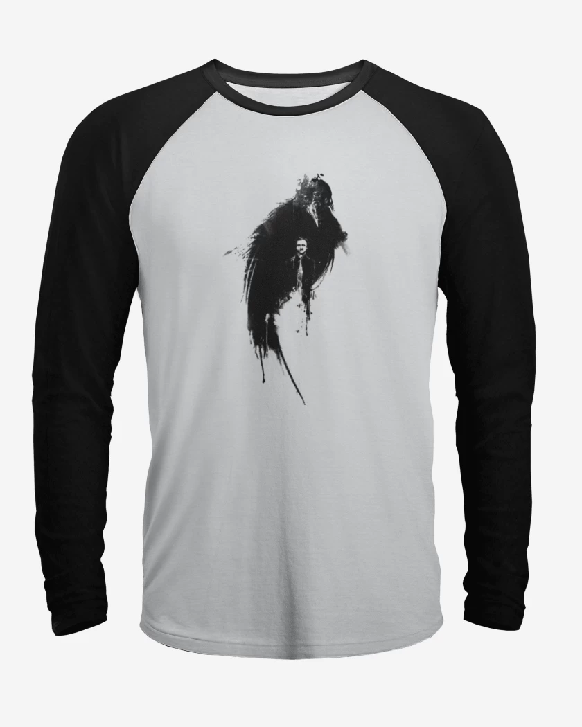 Polera Raglan El Cuervo Edgar Allan Poe