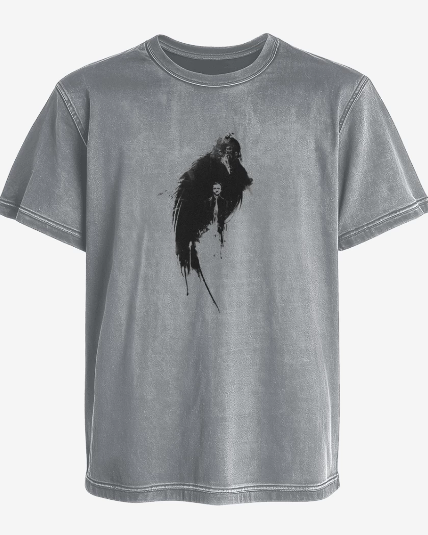 Polera desgastada El Cuervo Edgar Allan Poe