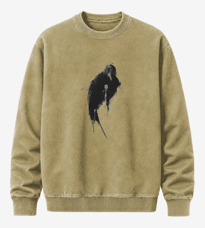 Poleron Polo Acid Wash Beige de El Cuervo Edgar Allan Poe