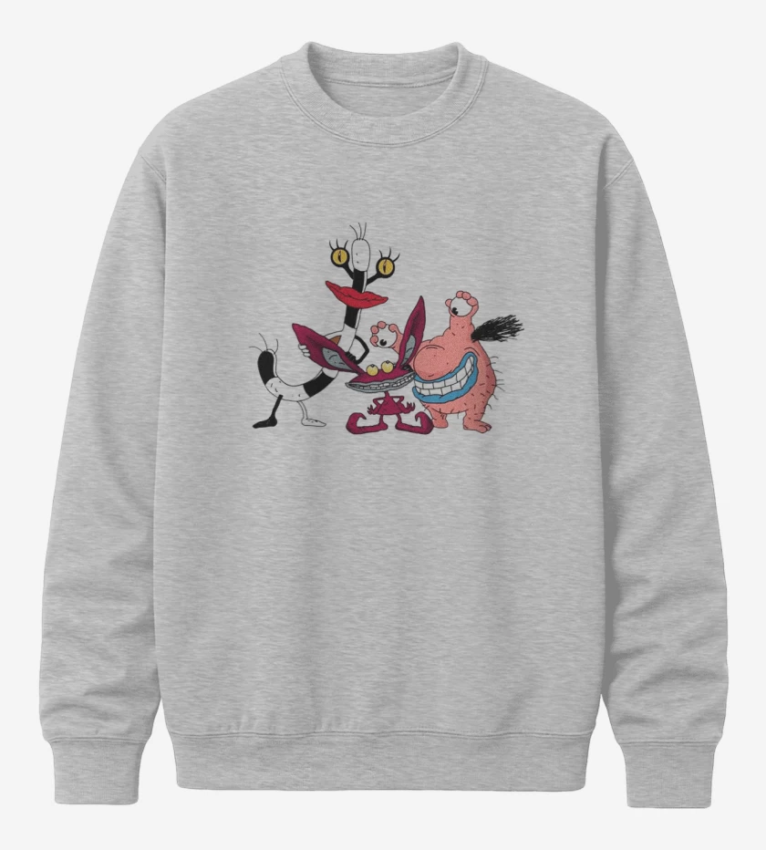 Poleron polo Gris Melange de Real monster