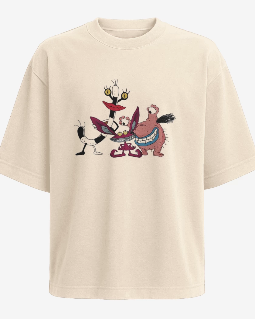 Polera Oversize Beige de Real monster