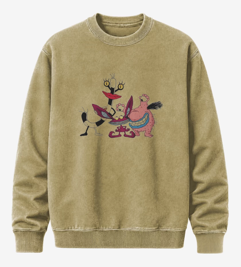Poleron Polo Acid Wash Beige de Real monster