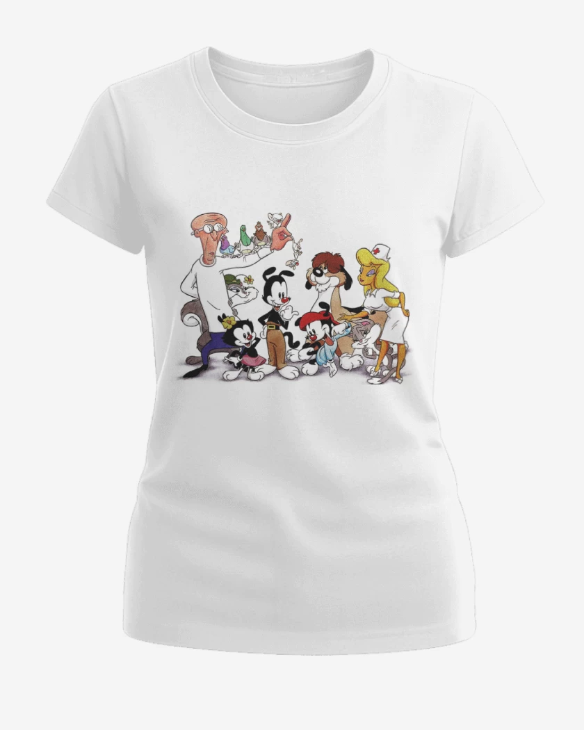 Polera de Mujer Blanco de Animaniacs