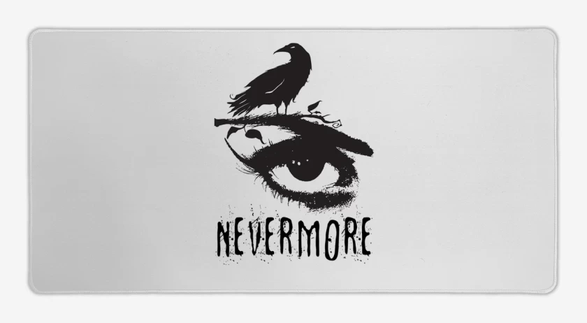 Mouse pad Gamer Blanco de nevermore 