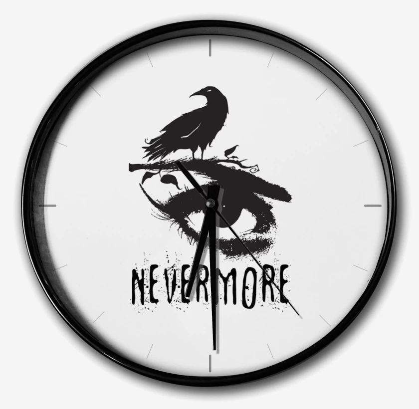 Reloj Blanco de nevermore 