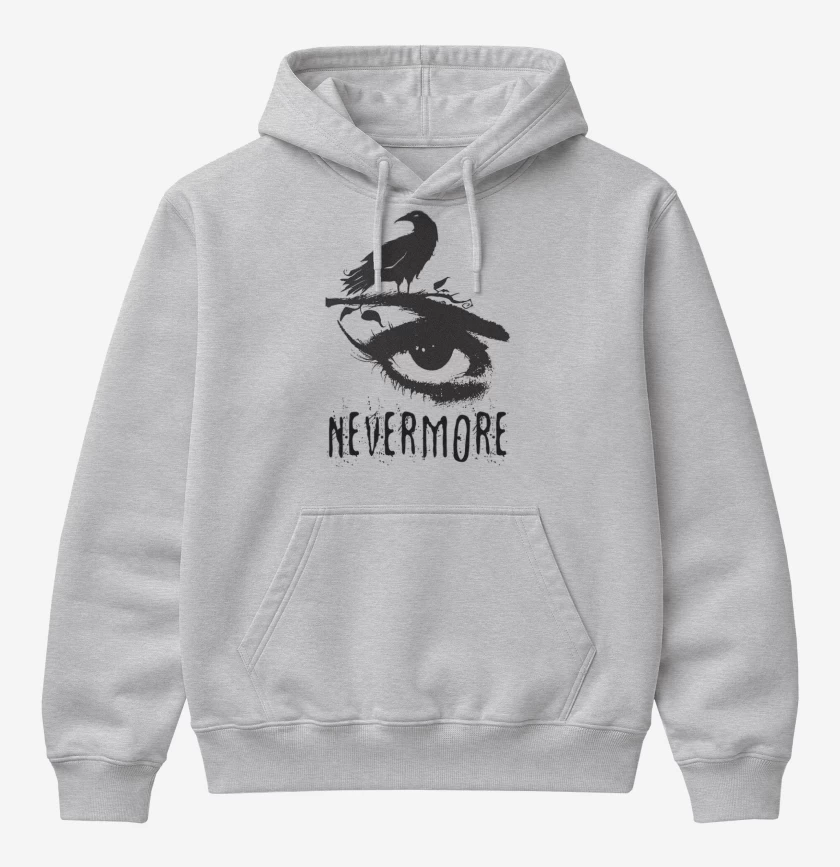 Poleron Canguro básico Gris Melange de nevermore 