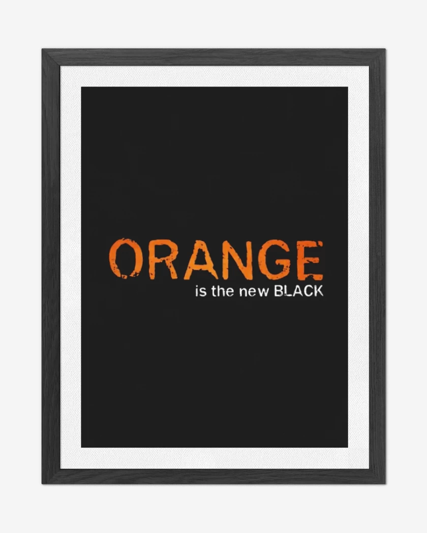 Cuadro decorativo Negro de Orange 