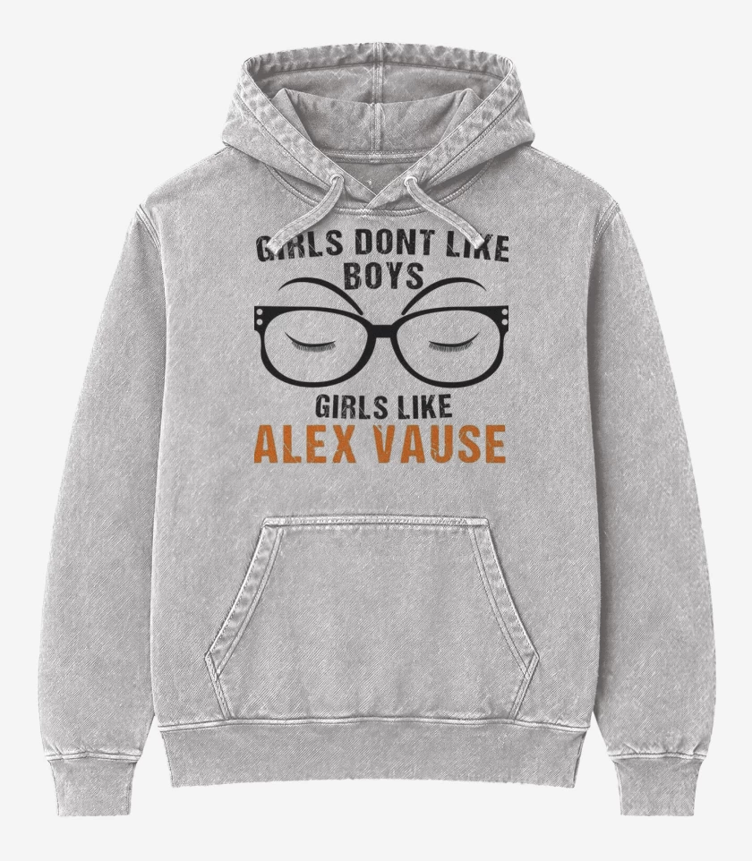 Poleron Canguro Acid Wash Gris Melange de ORANGE 2 