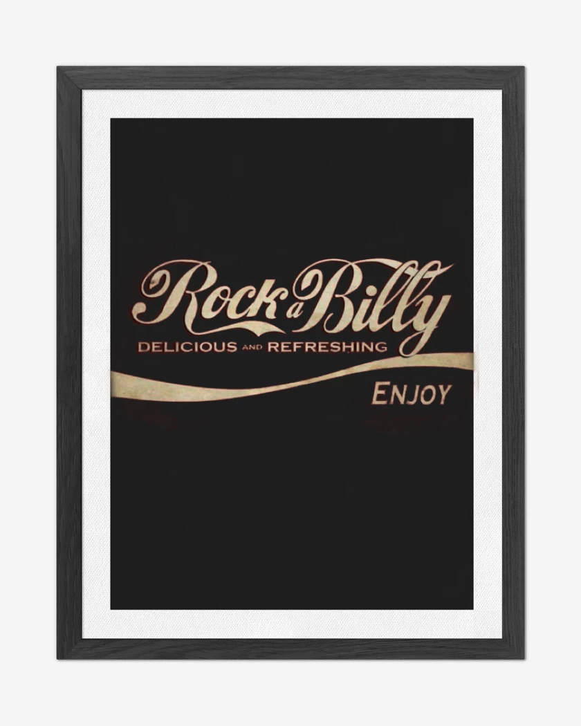 Cuadro decorativo Negro de rock a billy 