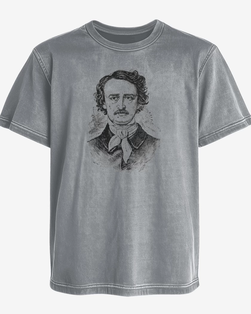 Polera desgastada Gris Melange de POE 