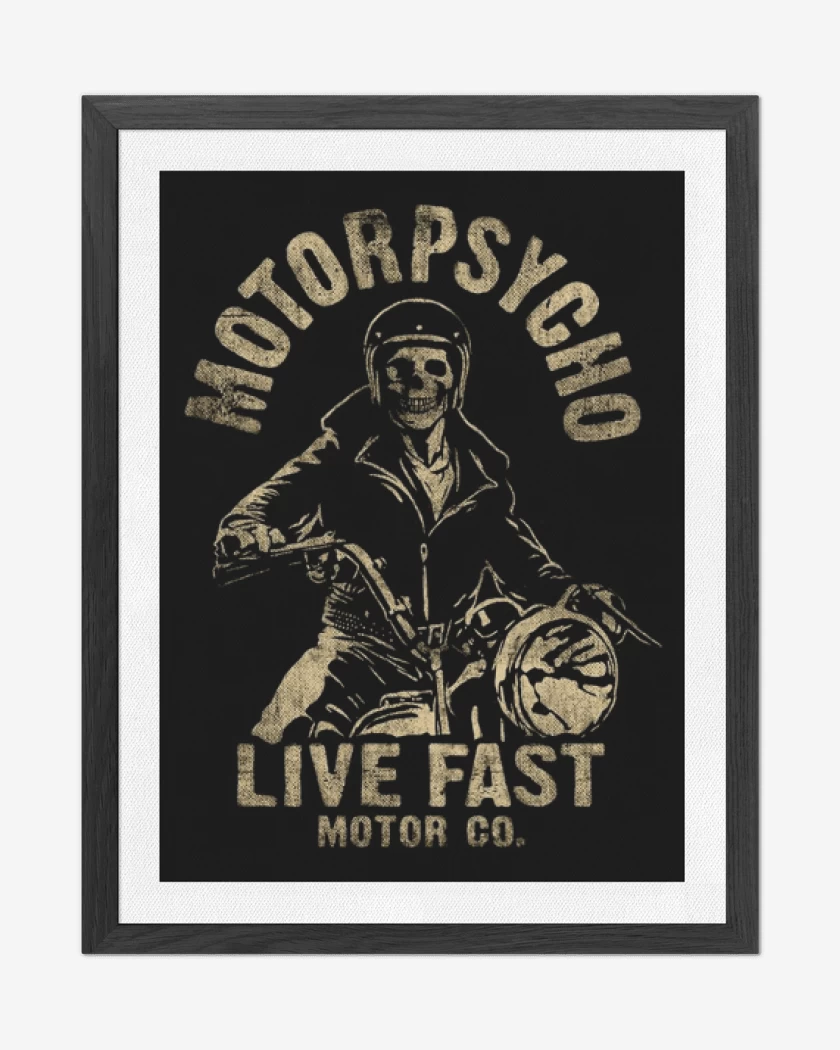 Cuadro decorativo Negro de MOTO 2 