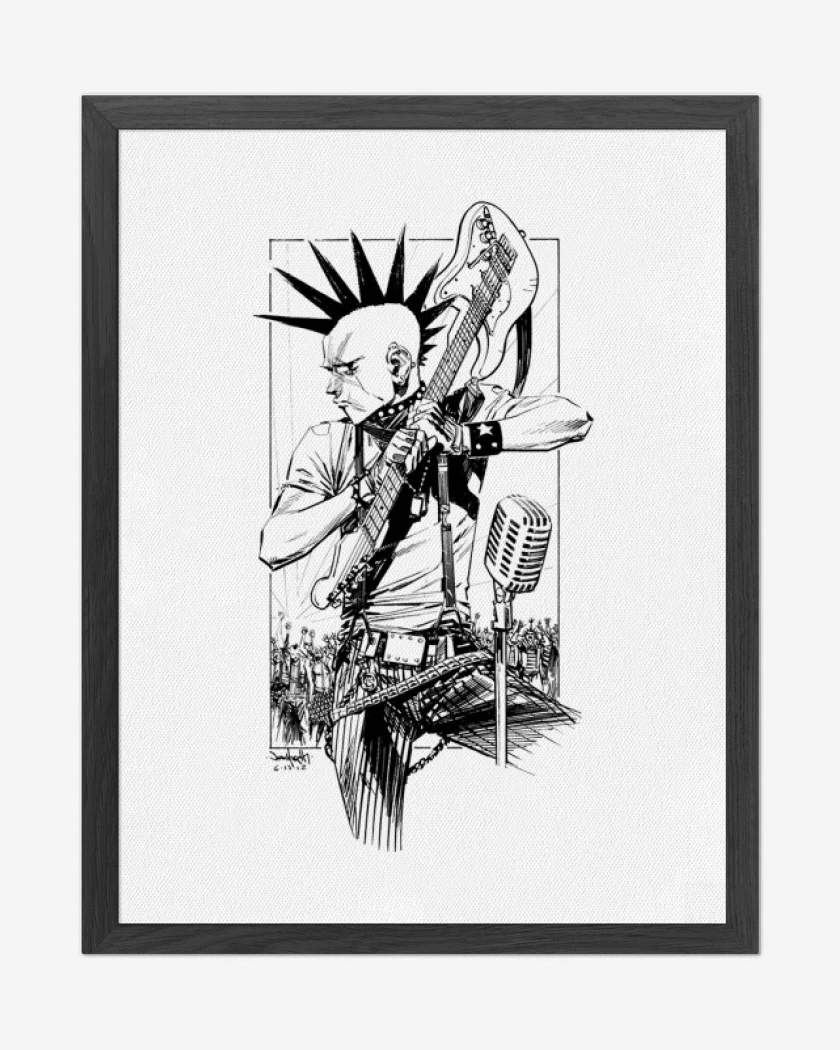 Cuadro decorativo Blanco de punk 1 