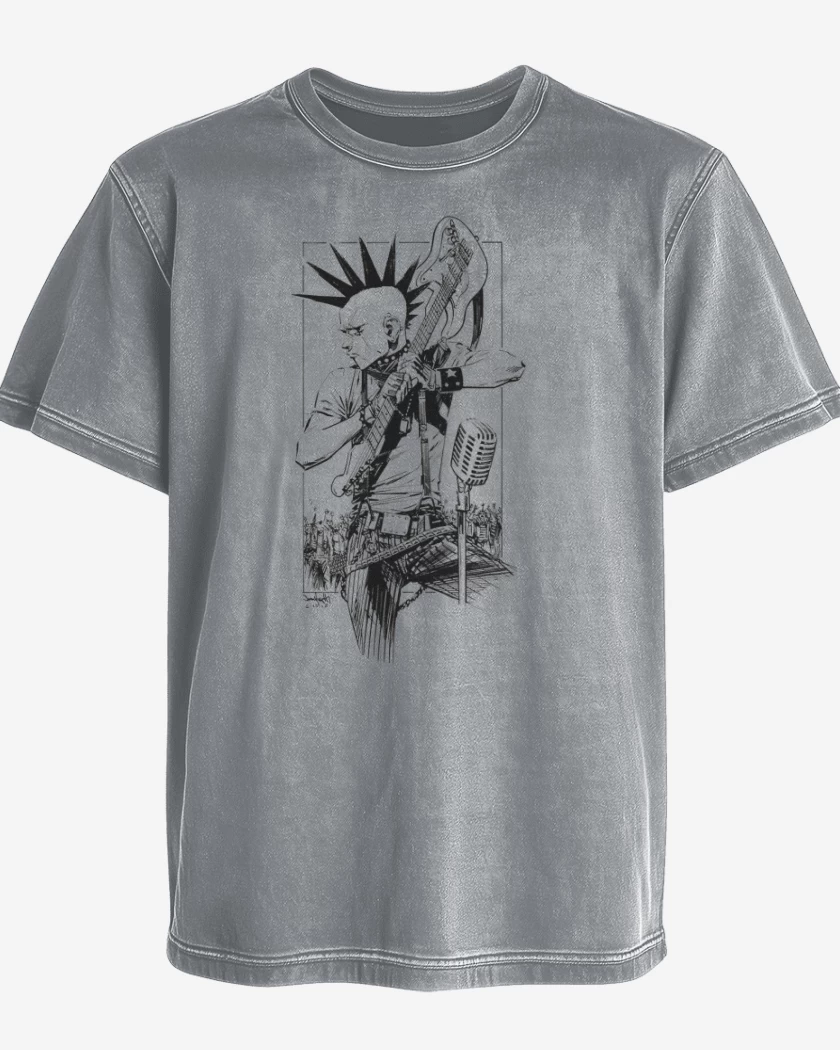 Polera desgastada punk 1 
