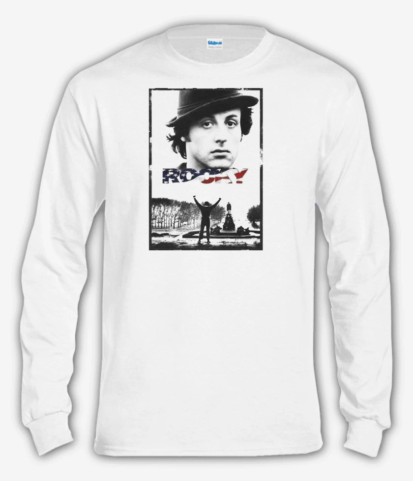 Polera manga larga Blanco de Rocky 2