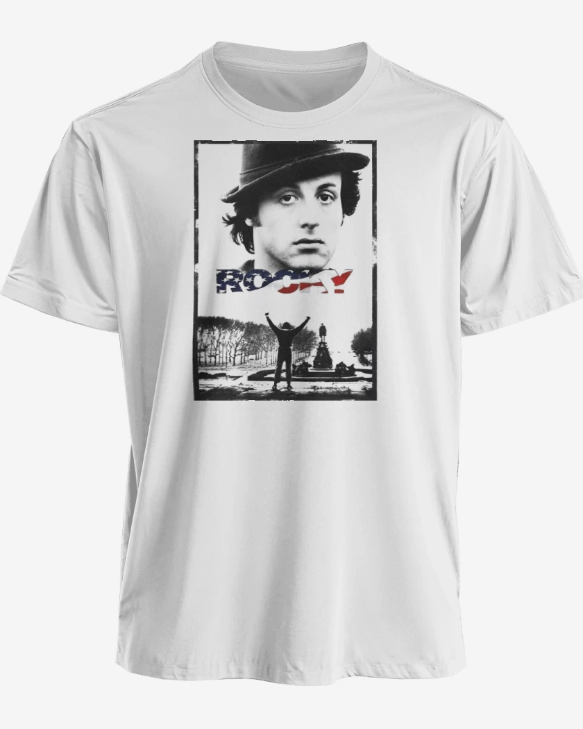 Polera premium Blanco de Rocky 2