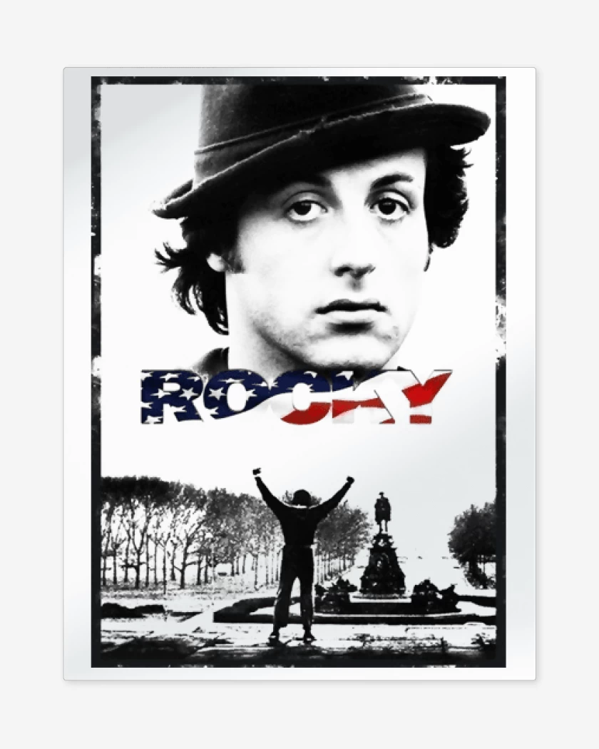 Print metalico Blanco de Rocky 2