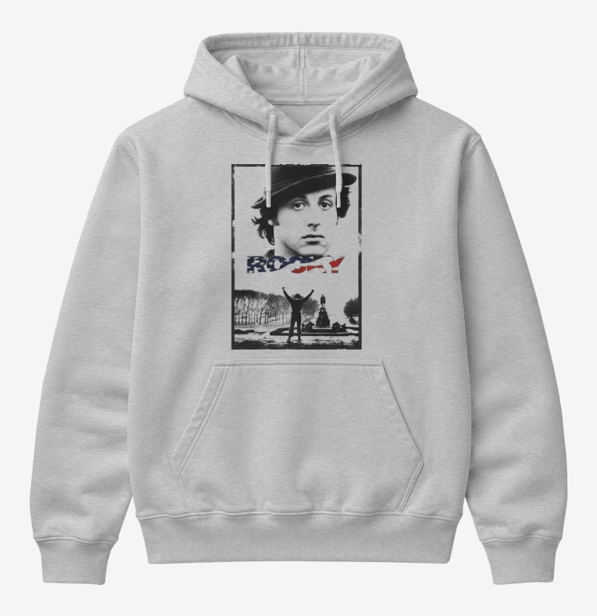Poleron Canguro básico Gris Melange de Rocky 2