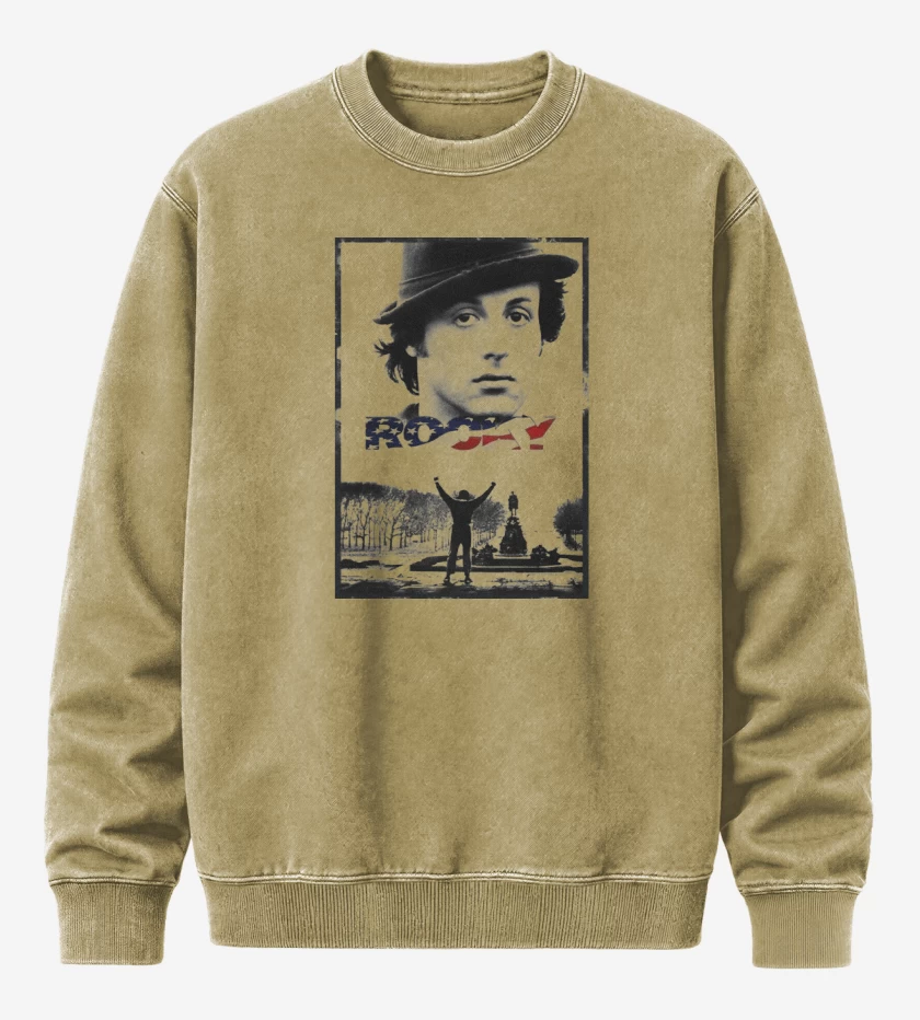 Poleron Polo Acid Wash Beige de Rocky 2