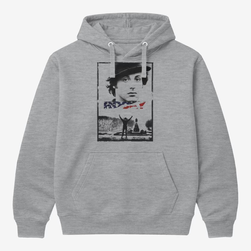 Polerón Canguro Gris Melange de Rocky 2
