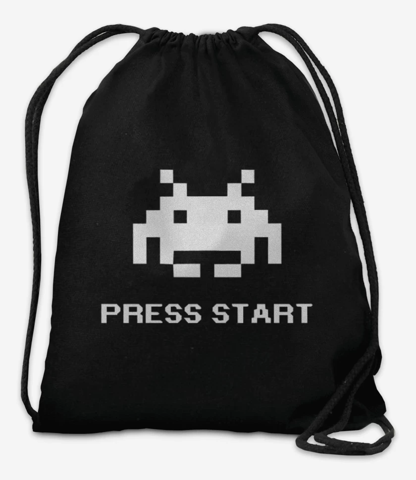 Mochila Negro de Press Start