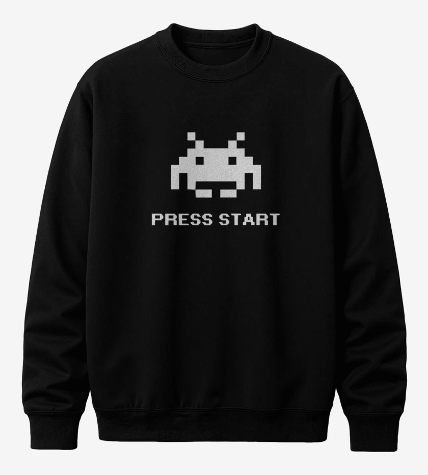 Poleron polo Negro de Press Start