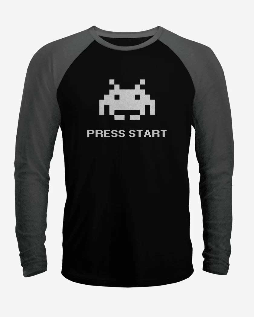Polera Raglan Press Start