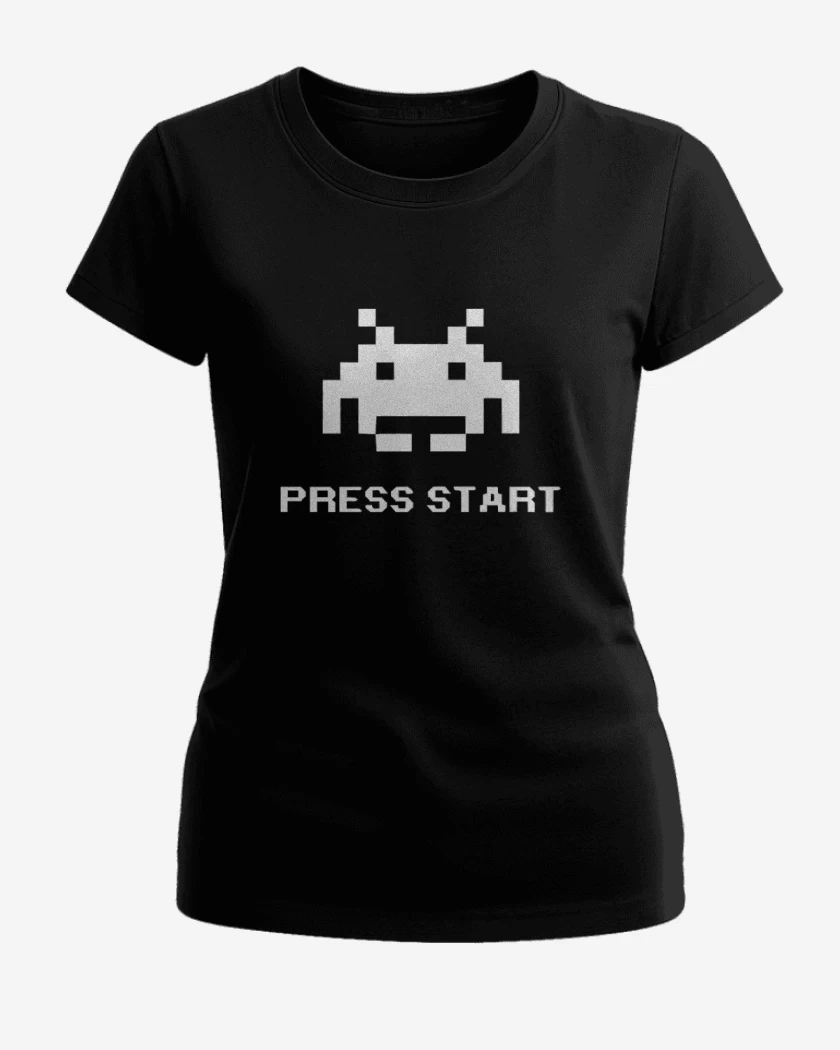 Polera de Mujer Negro de Press Start