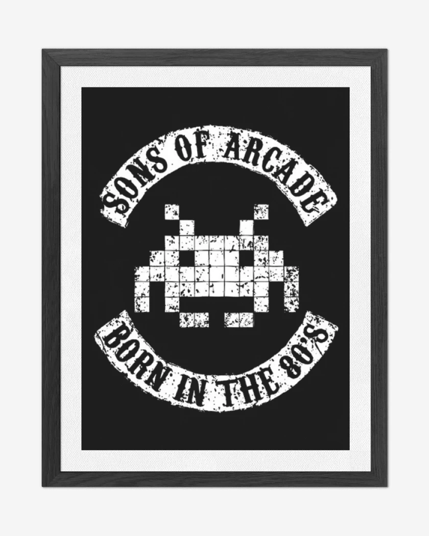Cuadro decorativo Negro de Sons of arcade