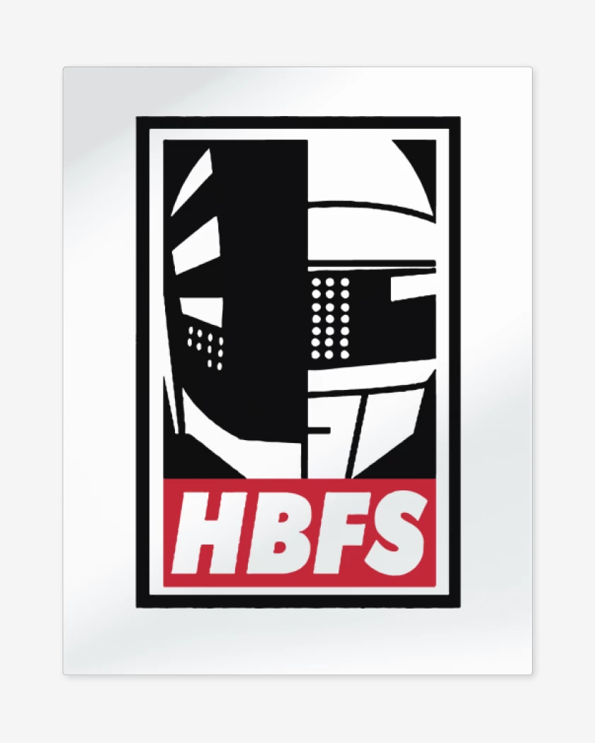 Print metalico Blanco de HBFS