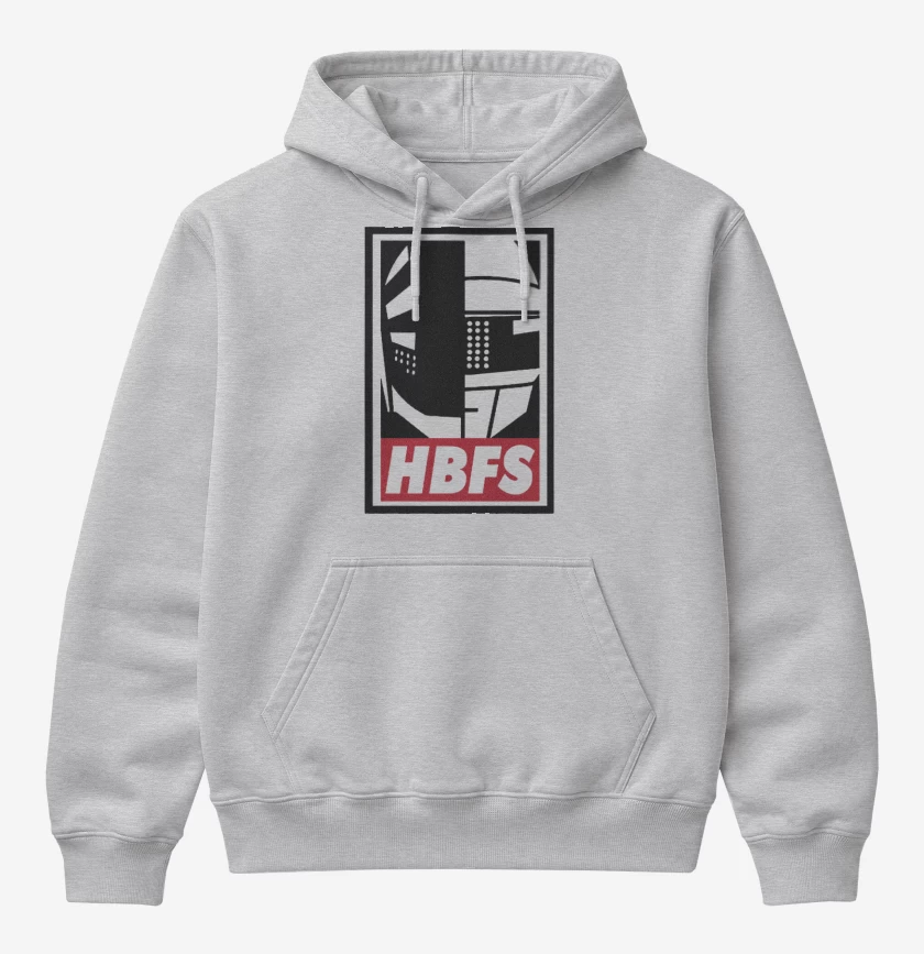 Poleron Canguro básico Gris Melange de HBFS