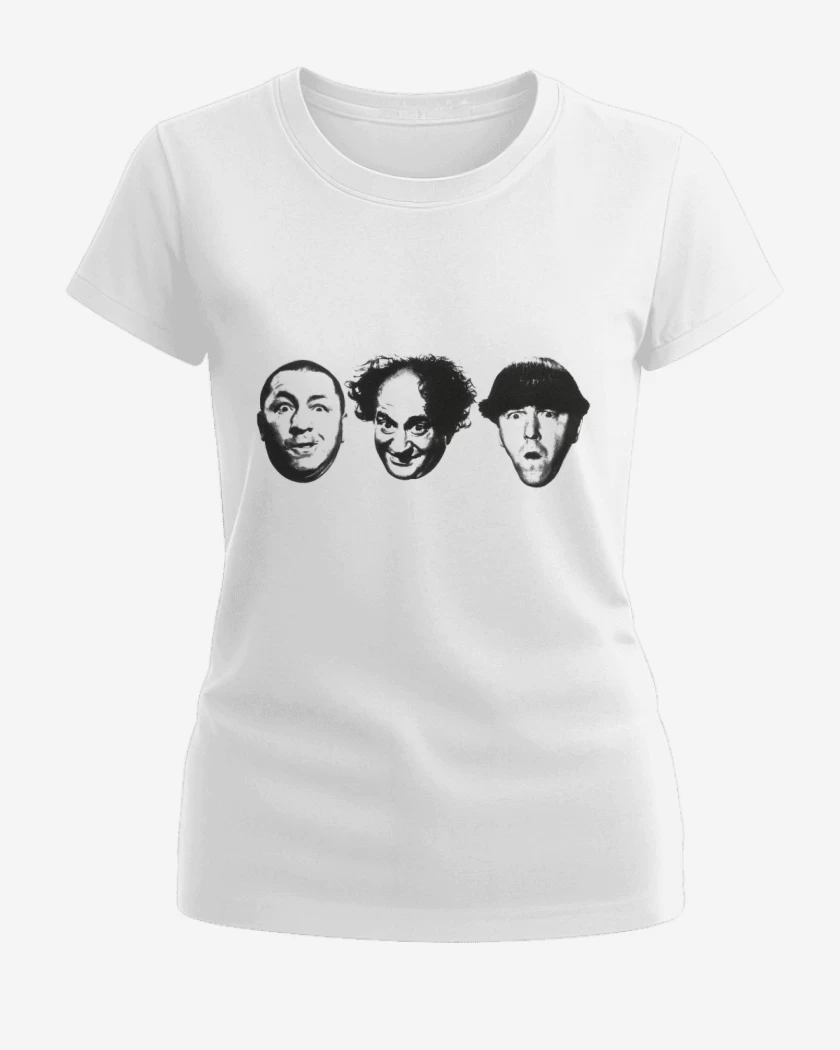 Polera de Mujer Blanco de Tres chiflados