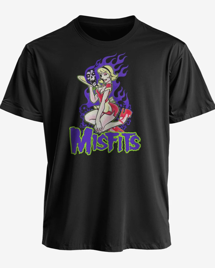 Polera premium Negro de Misfits 3