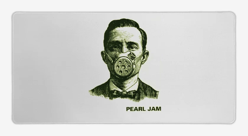 Mouse pad Gamer Blanco de Pearl Jam 2 
