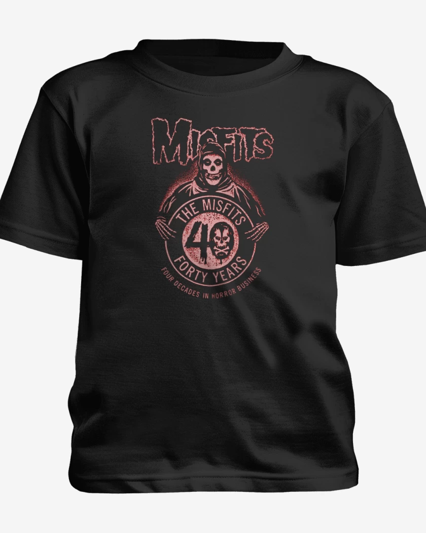 Polera de niño Negro de Misfits 40 years