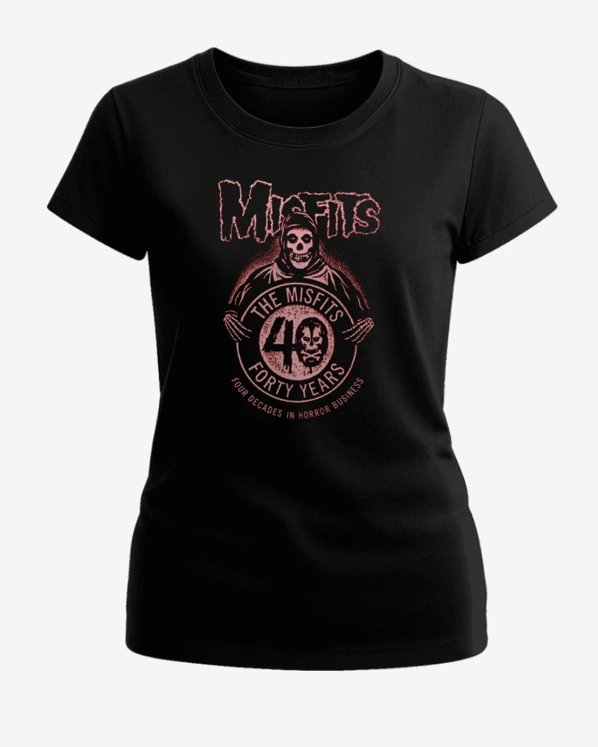 Polera de Mujer Negro de Misfits 40 years